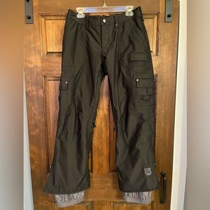 Burton Dryride Womens Snowboarding Pants, Dark Gray, M (Short)